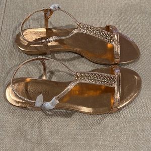 Nine West Rose Gold braided sandal